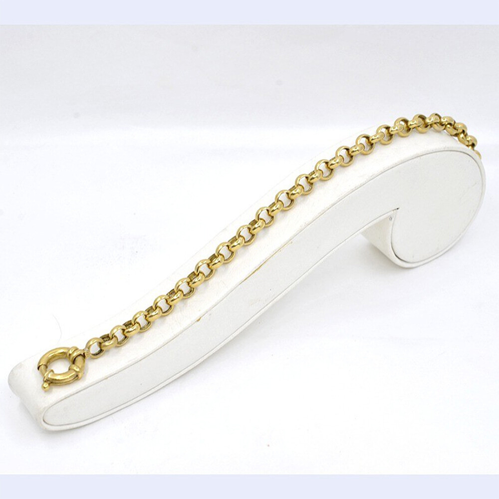 Pulsera Rolo En Oro 18K Con Cierre Marinero Pulsera Rolo En Oro 18K Con Cierre Marinero