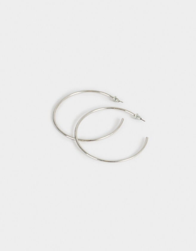 Aros Argollas De metal Argollas De Metal - Plateado
