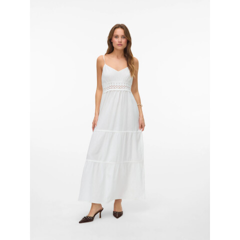 VMQUINCY SL LONG DRESS WVN GA SNOW WHITE