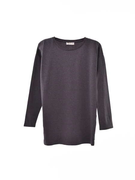 REMERA SHINE GRIS OSCURO