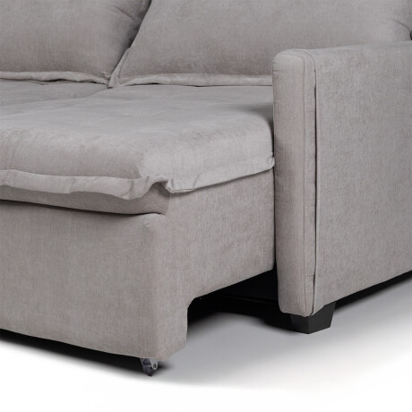 Sofá Cama Oliver - Tela Microfibra 12074 (Ceniza)