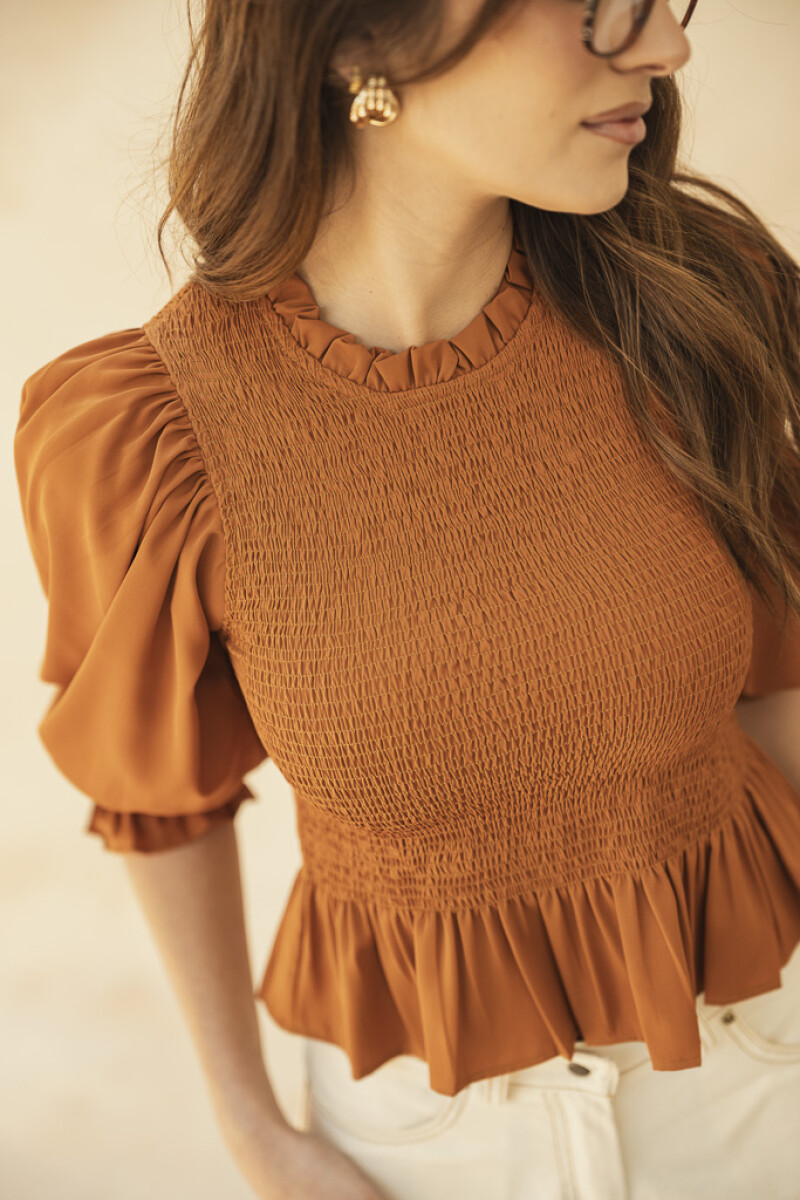 BLUSA OFELIA MAXI CAMEL BLUSA OFELIA MAXI CAMEL