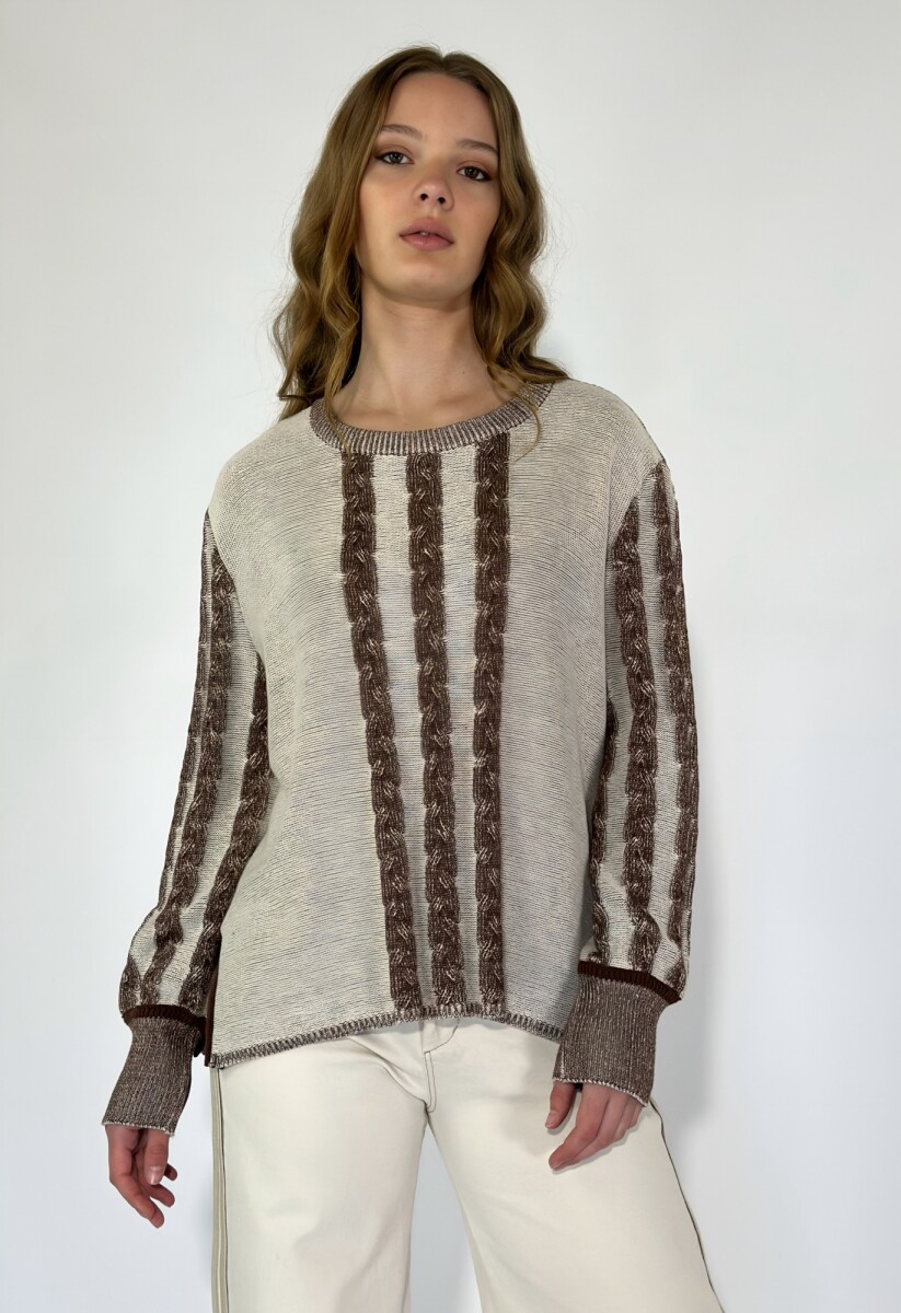 SWEATER STORM - MARRON 