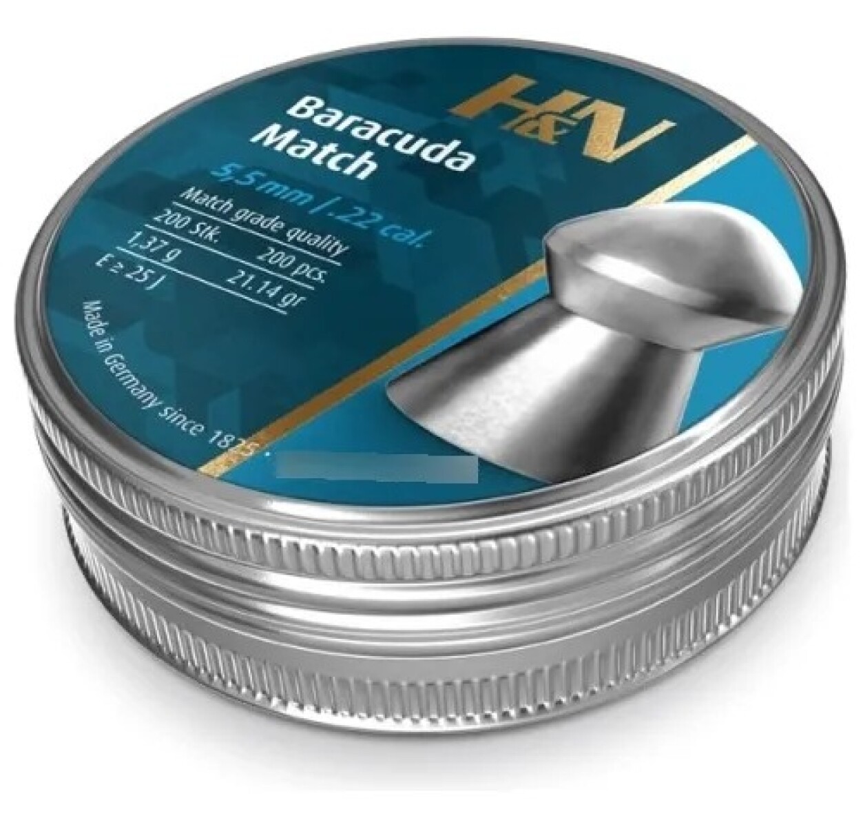 Chumbos Hyn Baracuda Match 5.5mm 21.14 grains x 200 unidades 