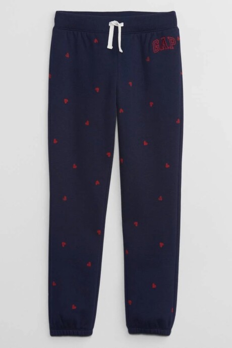 Pantalón Deportivo Logo Gap Niña Navy Hearts