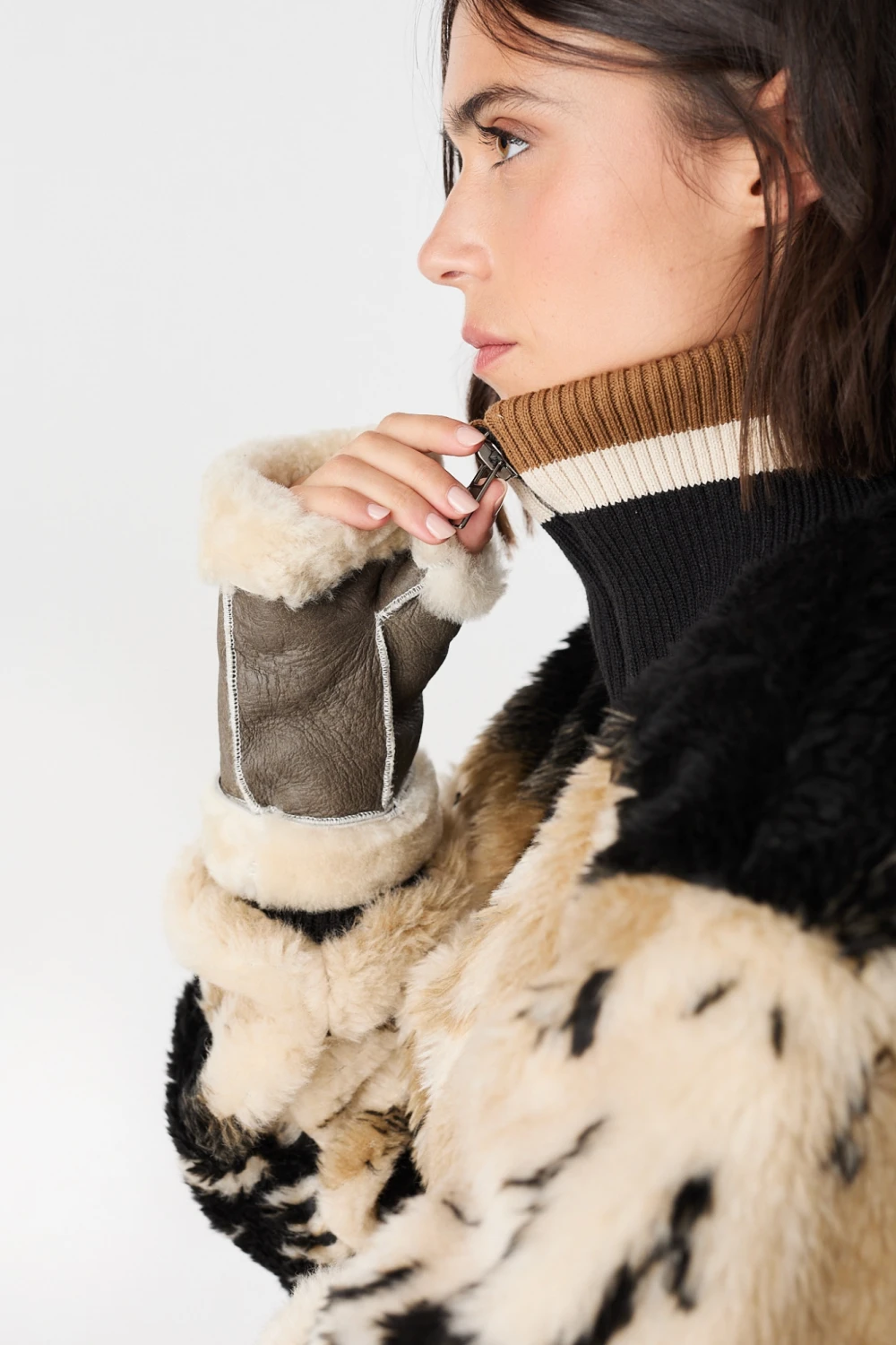 Mitones Leather Furris