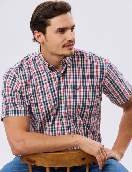 CAMISA CUADROS Rojo