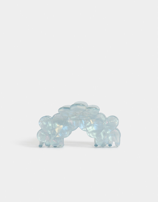 Broche De resina Broche Resina Con Flores - Azul Celeste