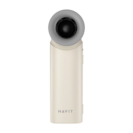 Ventilador portátil Havit HF610 recargable con 5 velocidades White