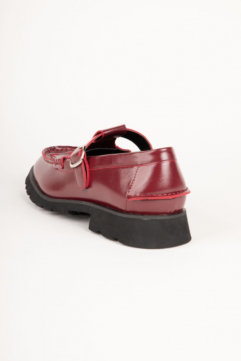 ZAPATO BANDO Rojo Oscuro