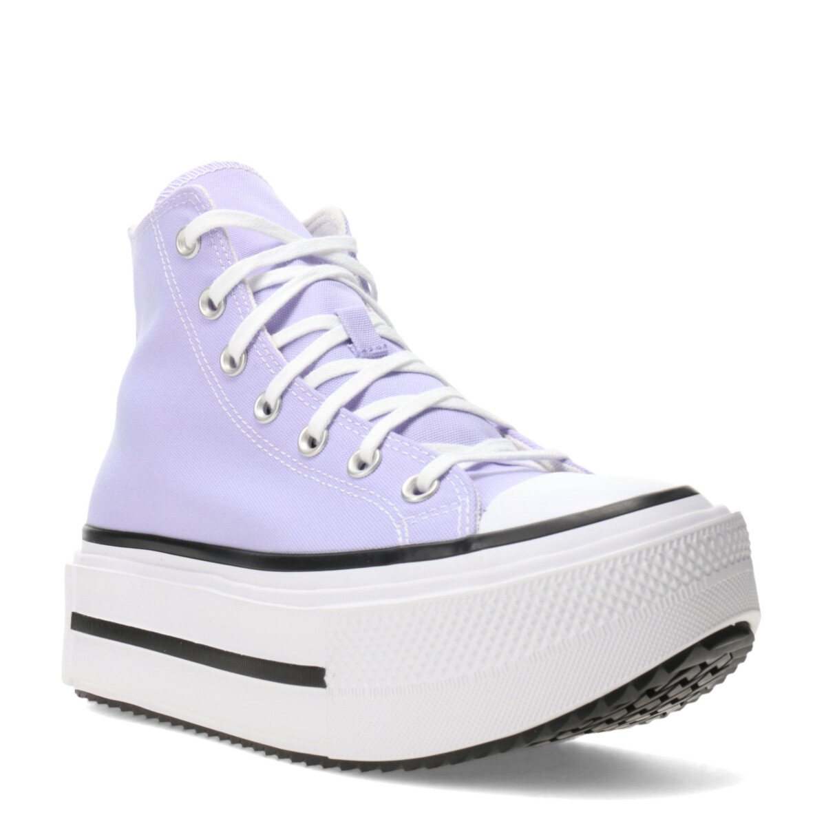 Championes de Mujer Converse All Star Lift Double Stack Converse - Violeta - Egret - Negro 