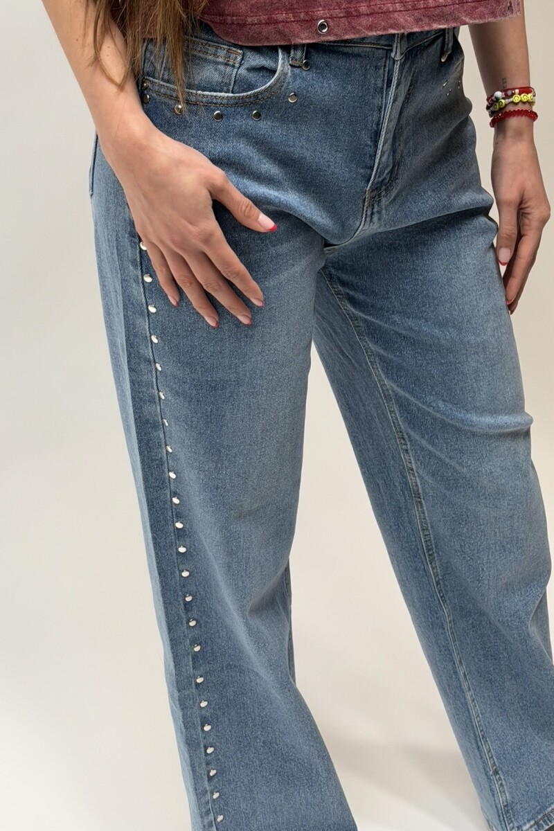 Jean Tachas Azul Jean Tachas Azul