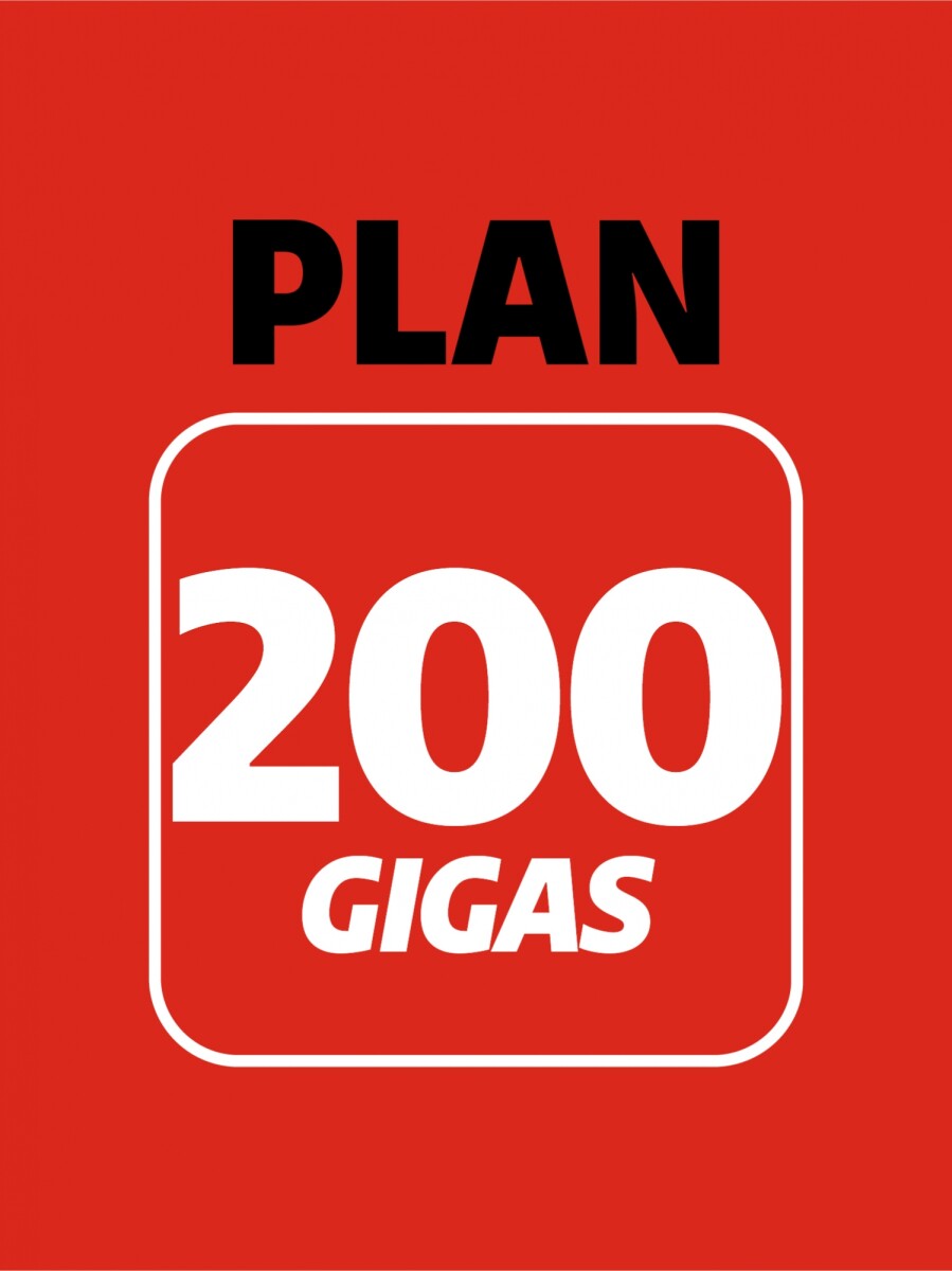 Plan mensual de 200 Gigas 