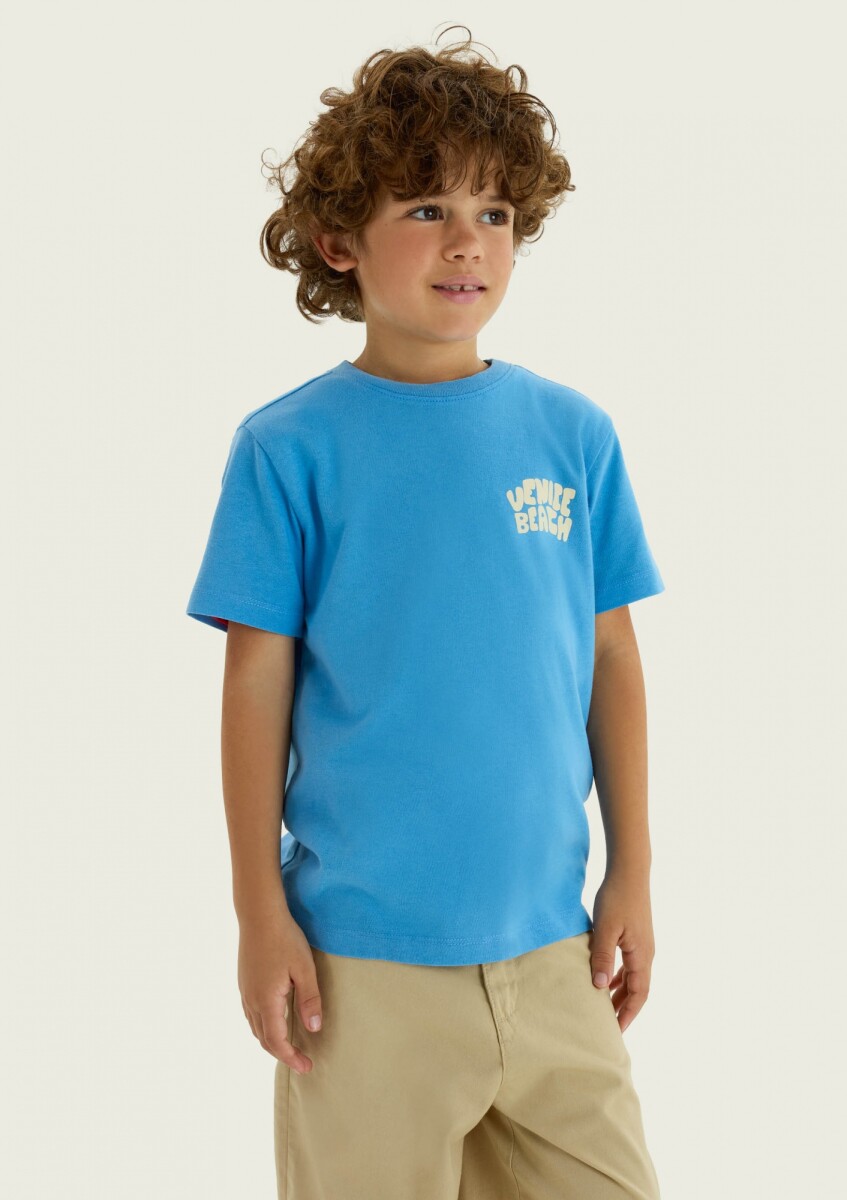 CAMISETA PARA NIÑO - CELESTE 