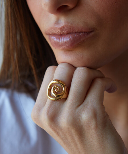 ANILLO ESPIRAL GOLD