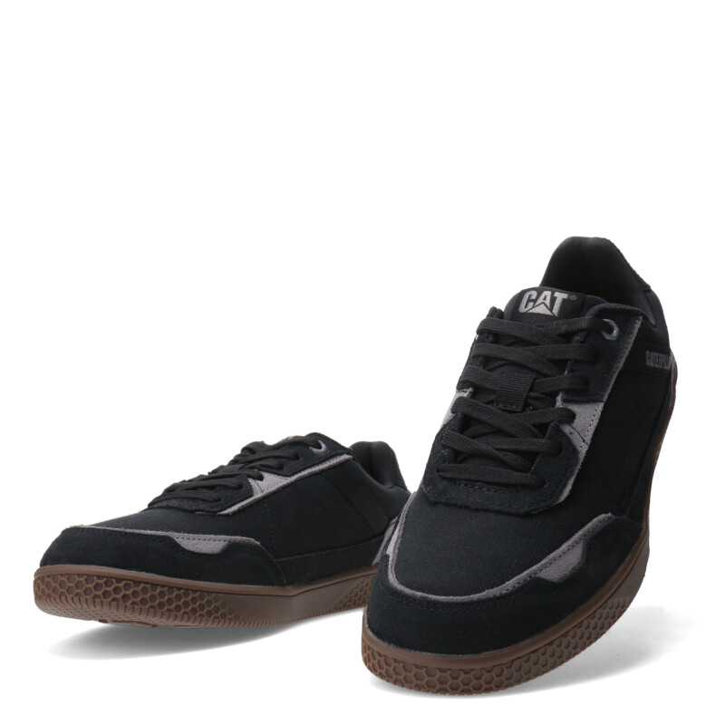 Championes de Hombre Caterpillar Pause Retro Canvas Negro