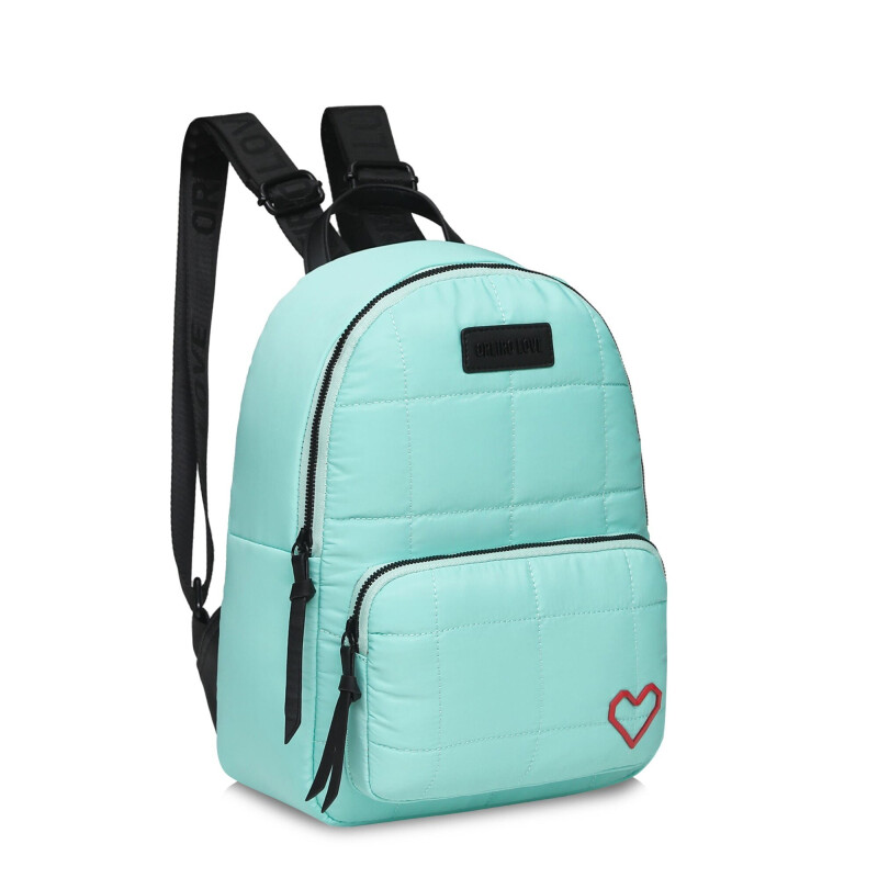 Mochila Las Oreiro Love Verde Menta