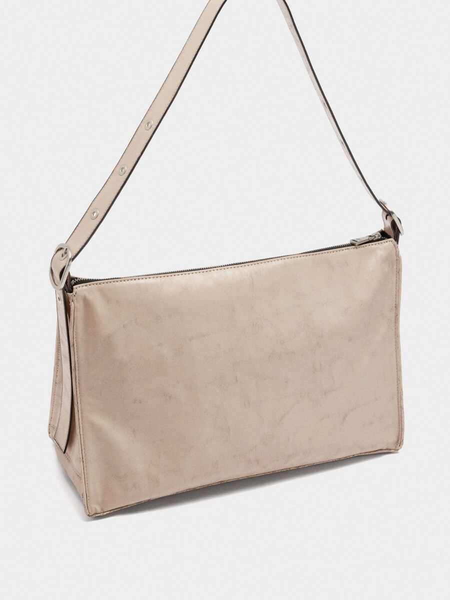 Bolso De Mano De Efecto Envejecido crudo