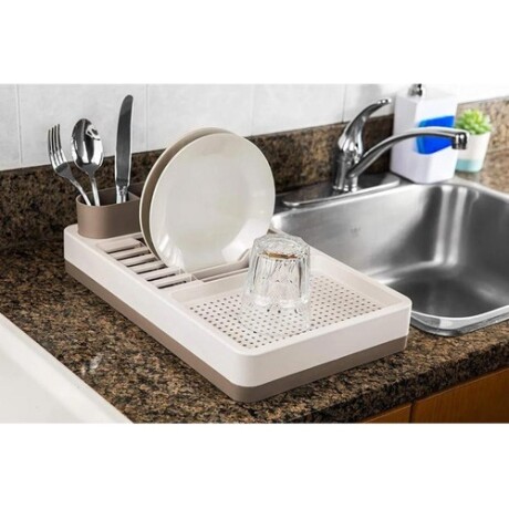 Escurridor para platos Coza de plástico flat 42X26X10cm Gris