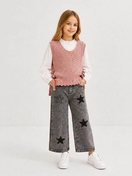 JEAN CRISTAL PRINTED GRIS
