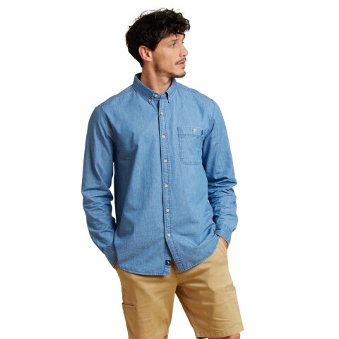 CAMISA EKSO S-3XL AZUL MEDIO