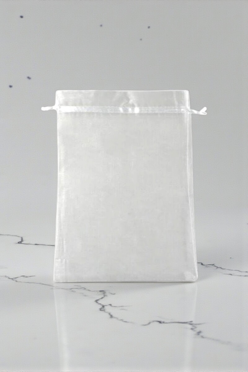 Bolsa organza 12x17 cm. - BLANCO 