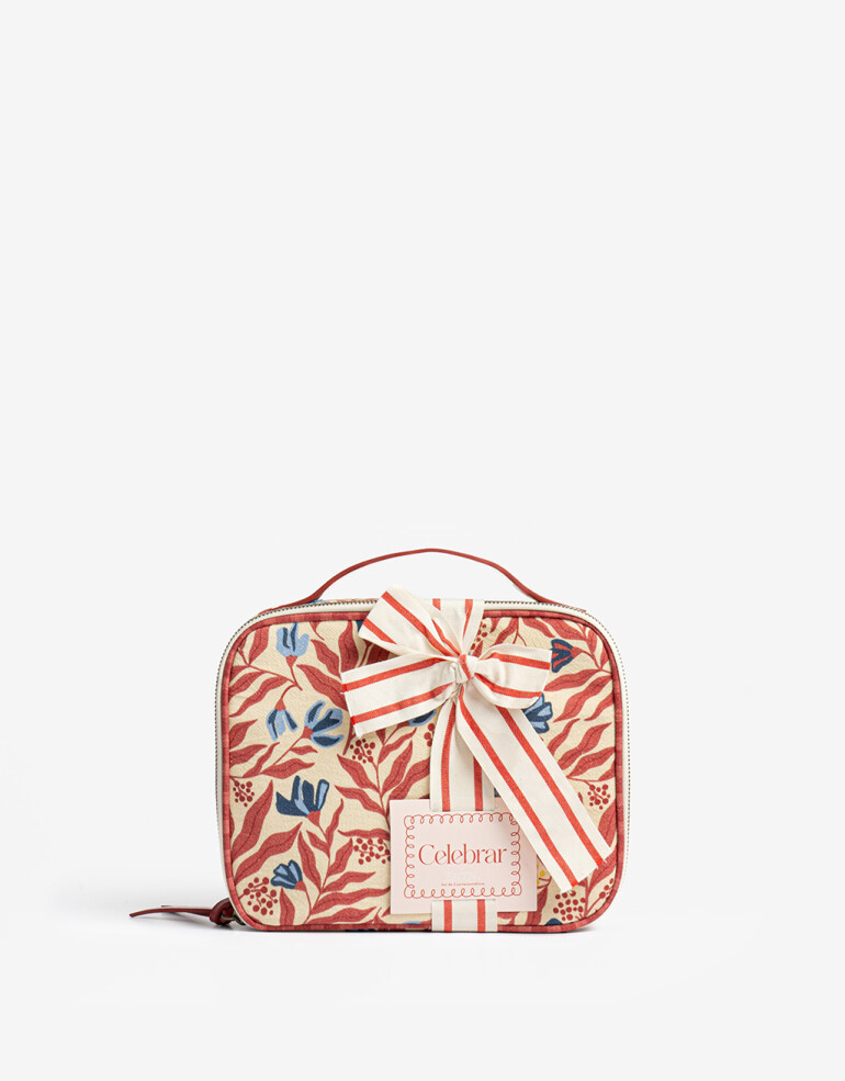 Porta Cosméticos Navidad Portacosméticos Regalable - Rojo Medio