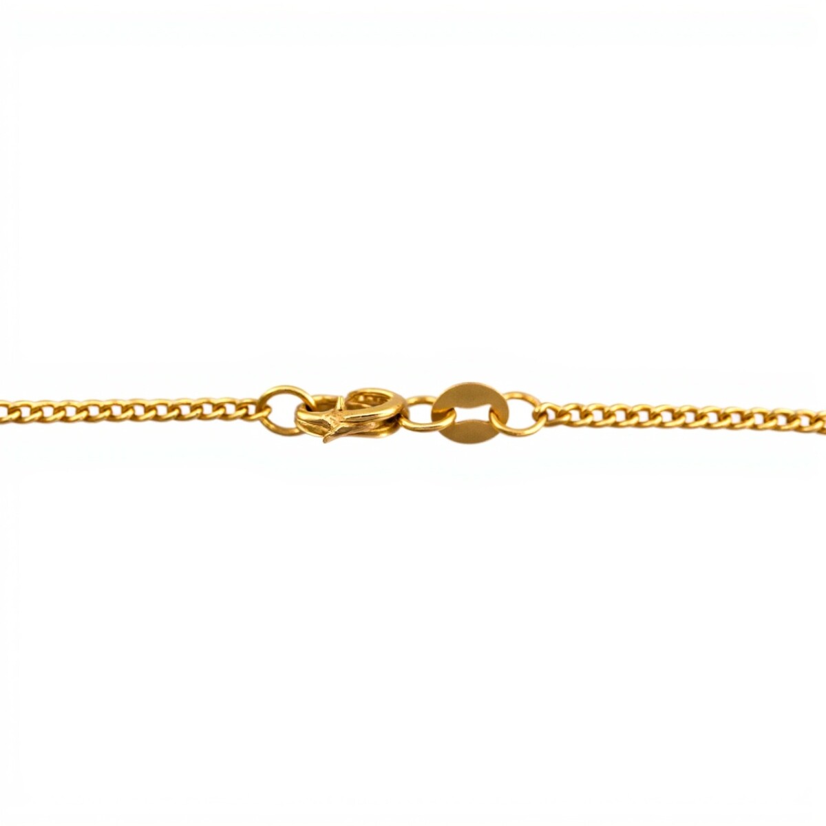 Cadena oro barbada fina-Oro 18k -Sin Piedra-CD9503 - sinpiedra 