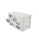 Gavetero organizador de plástico 6 bandejas BLANCO