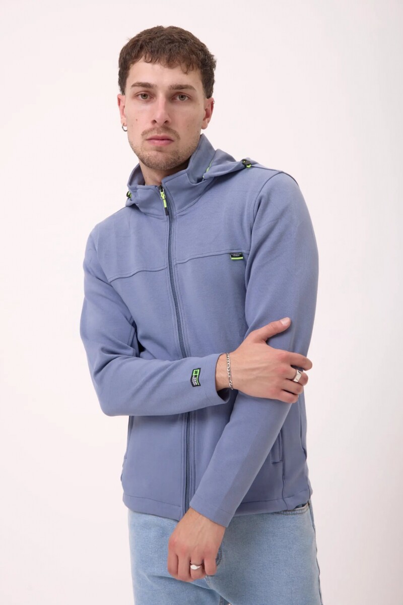 Campera sport Celeste