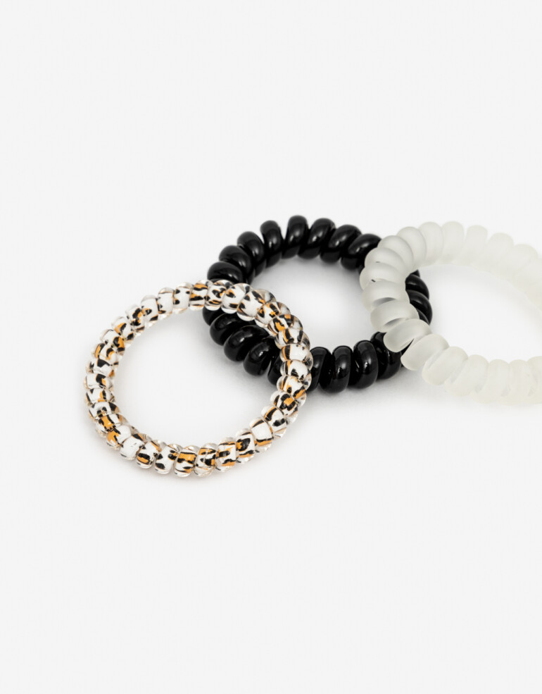 Gomitas Elásticas Sets Liso Set De Mix Gomitas Cable - Combinacion Tricolor