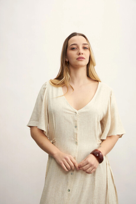 Vestido Valeria Beige