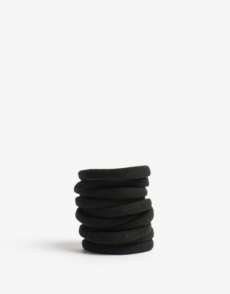 Gomitas Elásticas Sets Set De 10 Gomitas Elasticas - Negro
