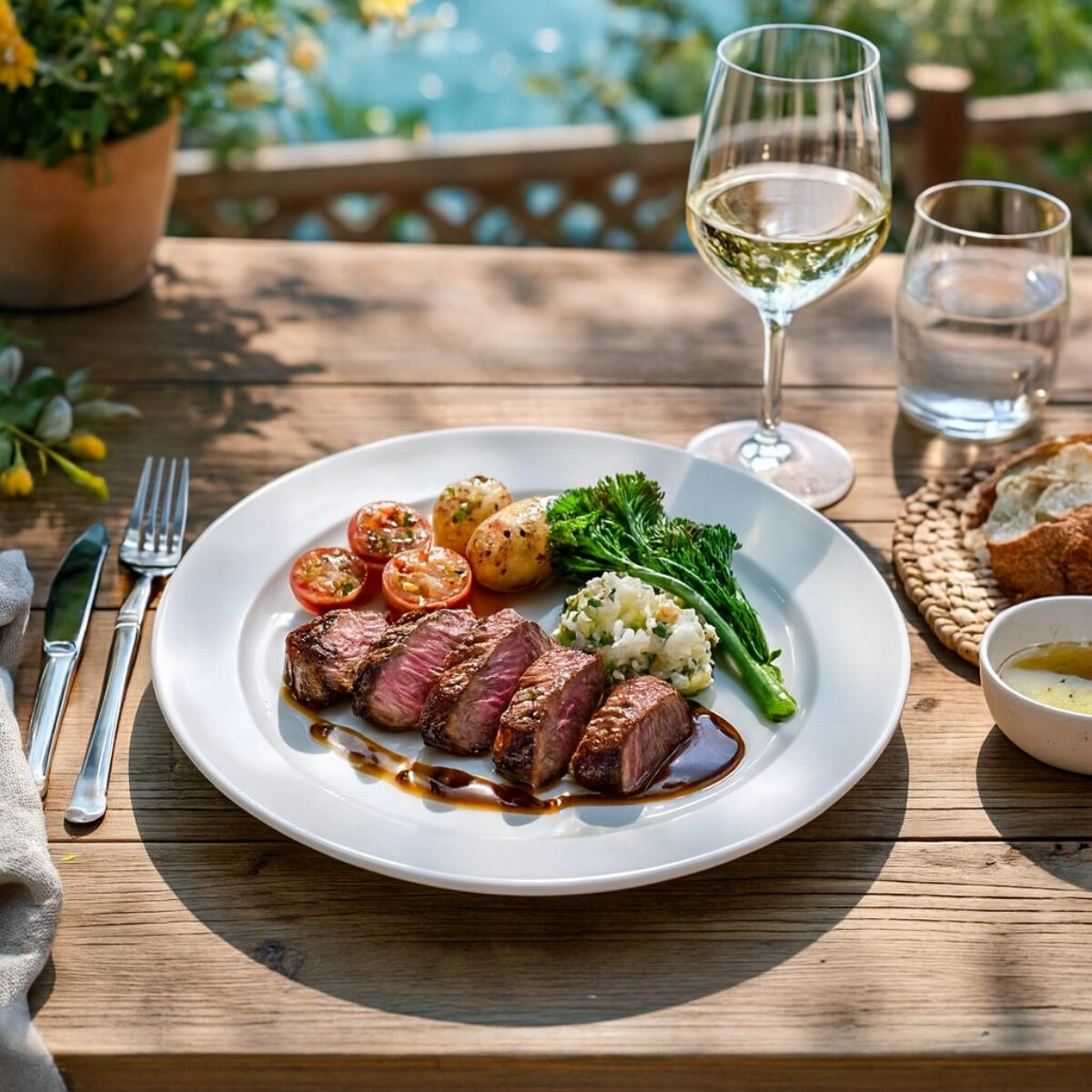 Plato Llano Actualite 27 cm Blanco Porcelana 