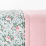 Edredón 120 hilos Creta Floral Peony Rosa 270x240