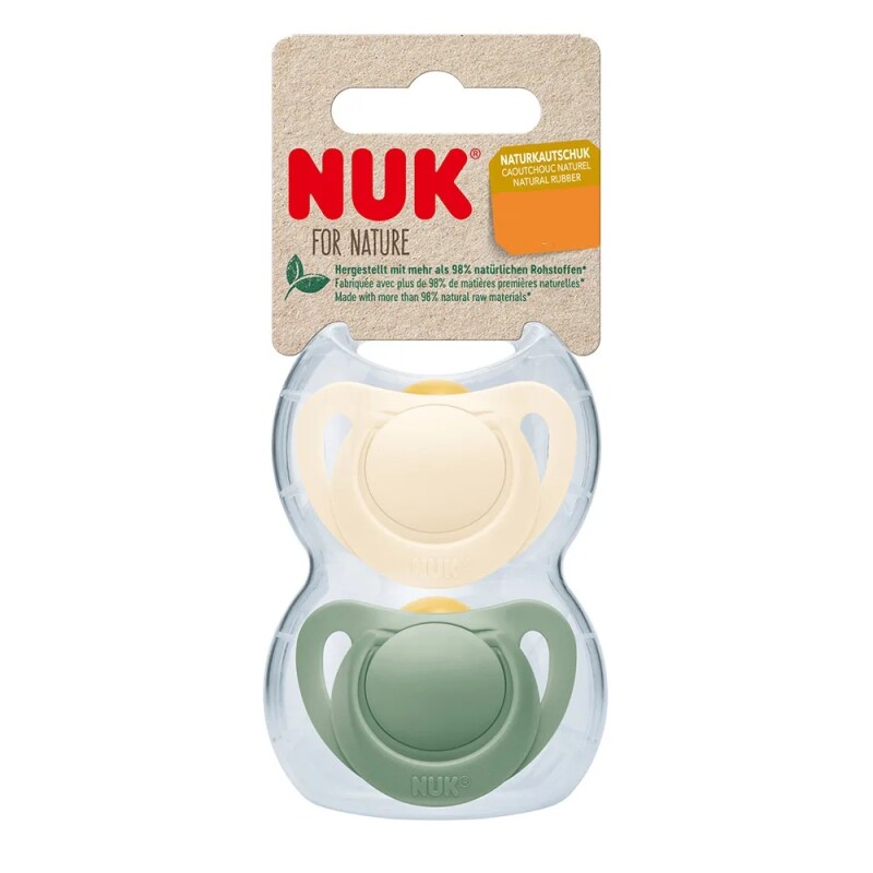 Chupete Nuk For Nature Látex Talle 2 Creme 2 Uds. Chupete Nuk For Nature Látex Talle 2 Creme 2 Uds.