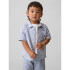 SS LINEN SP26 RAILROAD STRIPE BLUE