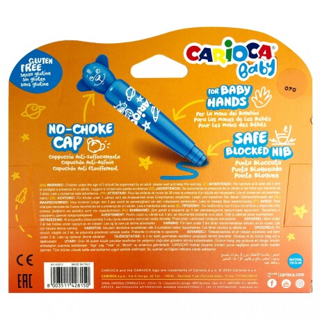 Marcador Carioca Baby Teddy x6 Marcador Carioca Baby Teddy x6