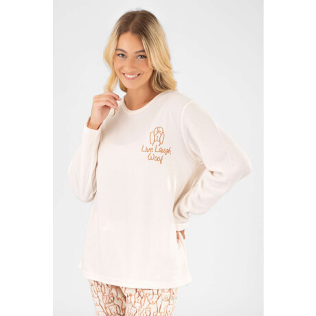 Pijama multi dog polar Beige