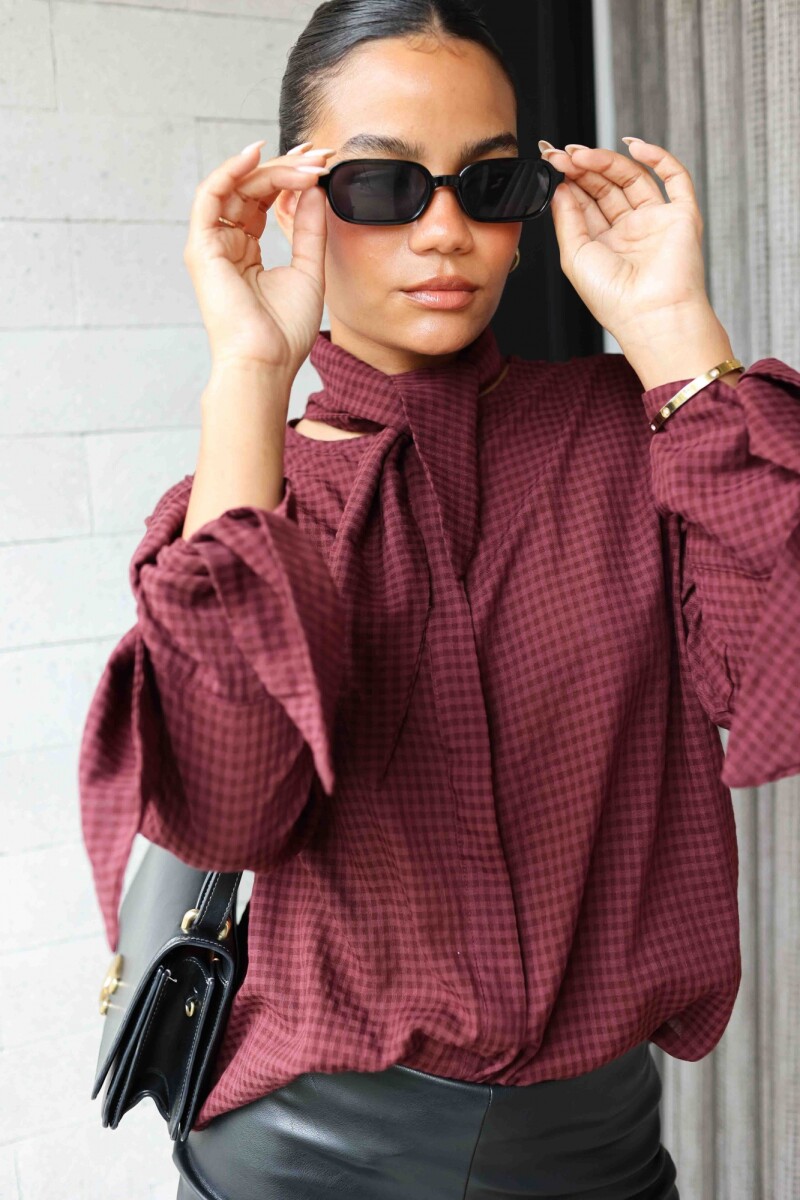 BLUSA ZARA VINO