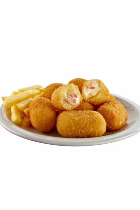 Mini Croquetas de Jamón y Queso. 1 Kg.
