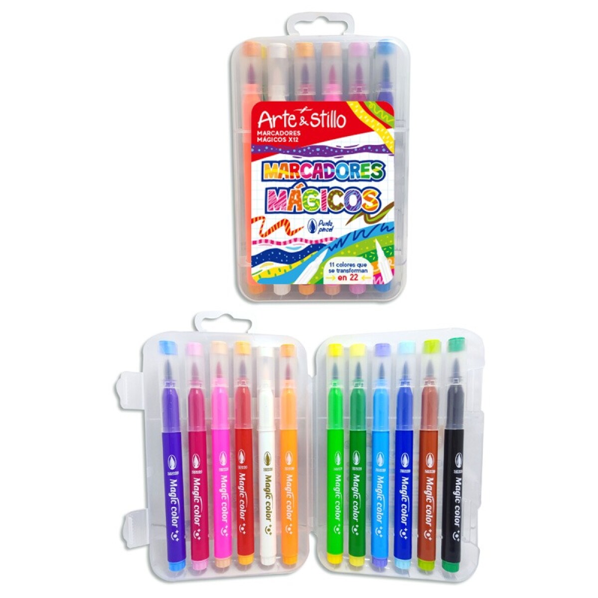 MARCADOR MAGICOS ARTE Y ESTILLLO X12 HR0133 
