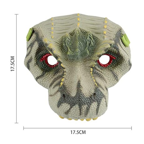 Set Disfraz Máscara y Garras de Dinosaurio T-Rex para Niños Verde