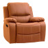 Sillon Reclinacion Mecanica Cuerina Naranja SILLON CUERINA NARANJA RECLINABLE MANUAL