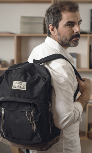 MOCHILA DALLAS TIMES NEGRO