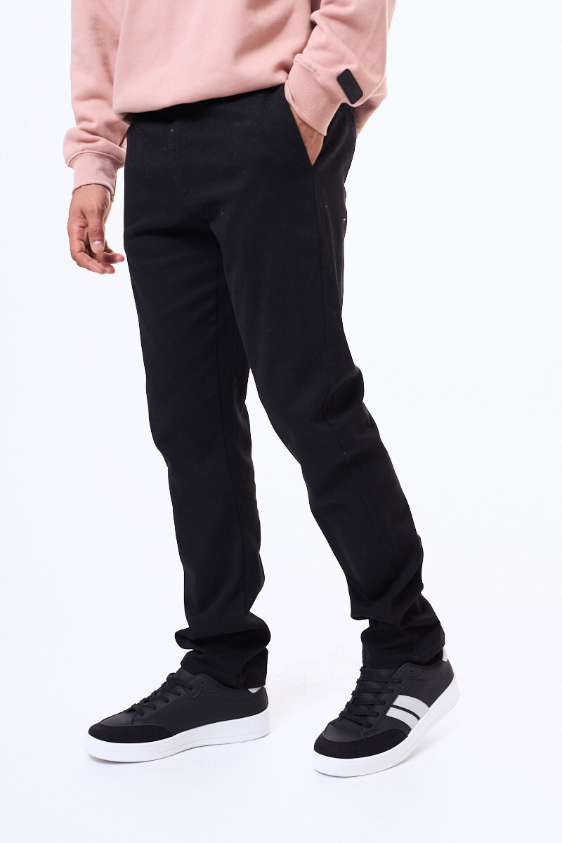 Pantalon de gabardina Rivera Negro