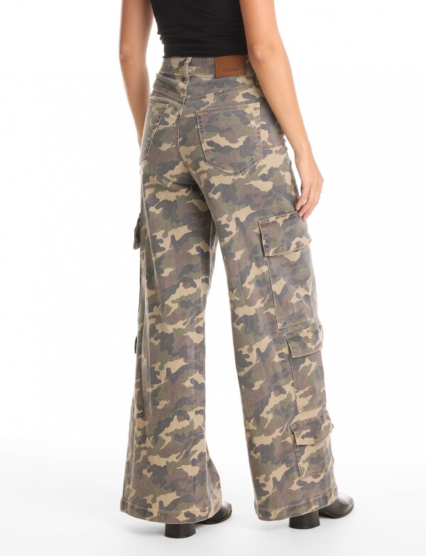 Jean Cargo Camuflado VERDE/MULTI