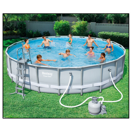 PISCINA ESTRUCTURAL GRIS 40377LTS COMPLETA CIRCULAR 671X132CM BESTWAY 56634 Q6 PISCINA ESTRUCTURAL GRIS 40377LTS COMPLETA CIRCULAR 671X132CM BESTWAY 56634 Q6