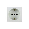 MODULO TOMA SCHUKO LATERAL Y CENTRAL 16A+T BLANCO MODULO TOMA SCHUKO LATERAL Y CENTRAL 16A+T BLANCO