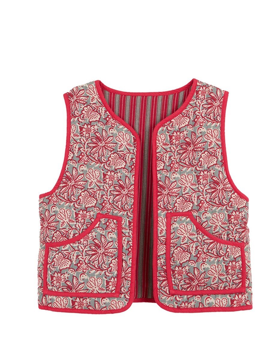 Chaleco Reversible Ac Verde Oscuro